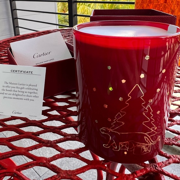 Authentic Cartier 6.5 oz scented candle with a Christmas motive. New. - Picture 11 of 11